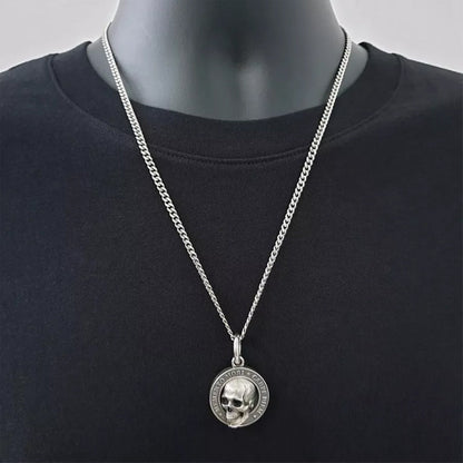 Titanium Schedel Ketting